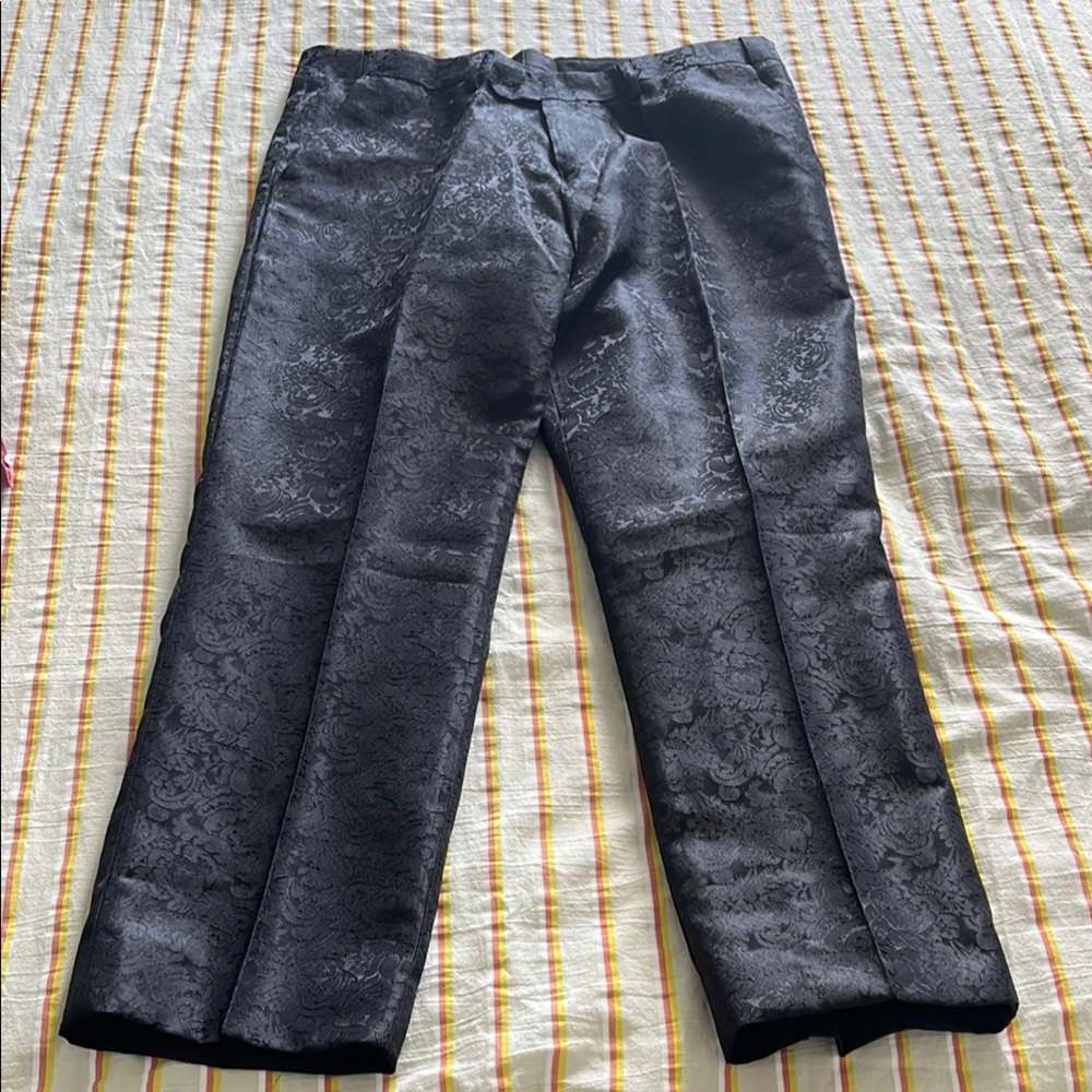 BRAND NEW WITH TAGS Black Pants with Jacquard Design